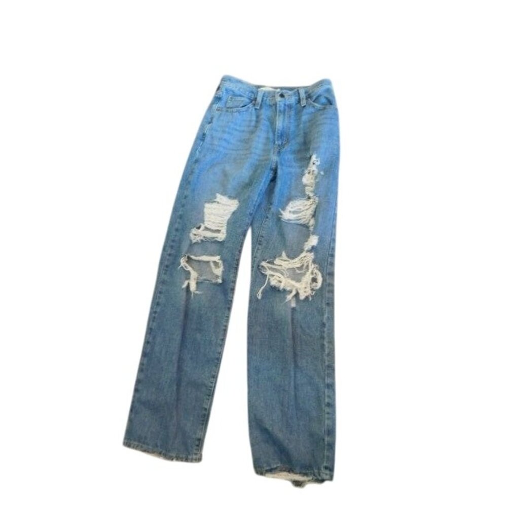 Levi's baggy Blue Distressed Women Jeans